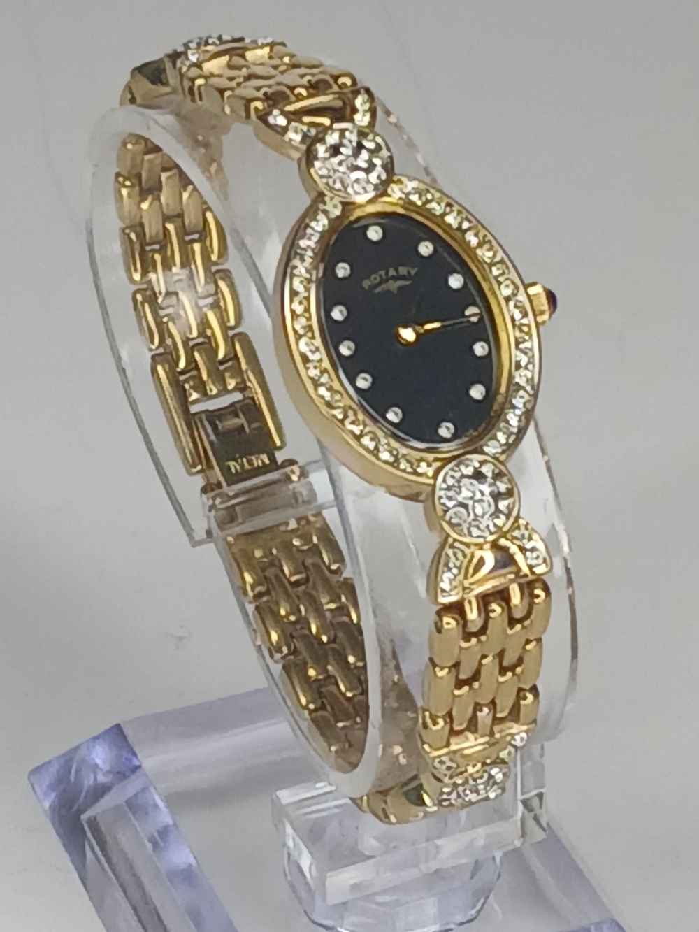 Elegant 1980’s Vintage Swiss small quartz ladies dress watch Rotary golden color